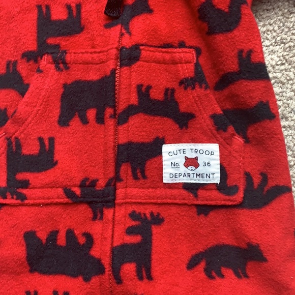Carter’s Baby Fleece Wilderness One Piece - Picture 2 of 5